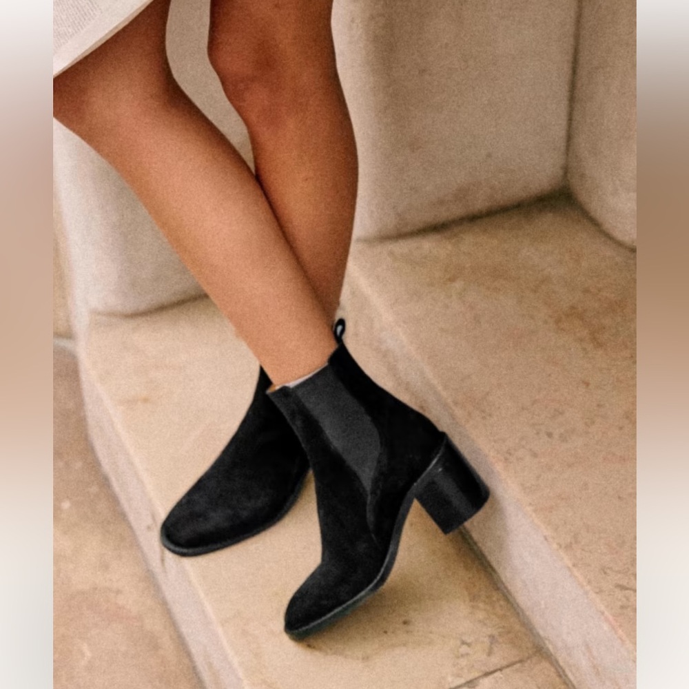 Sezane Pippa Suede Ankle Boots